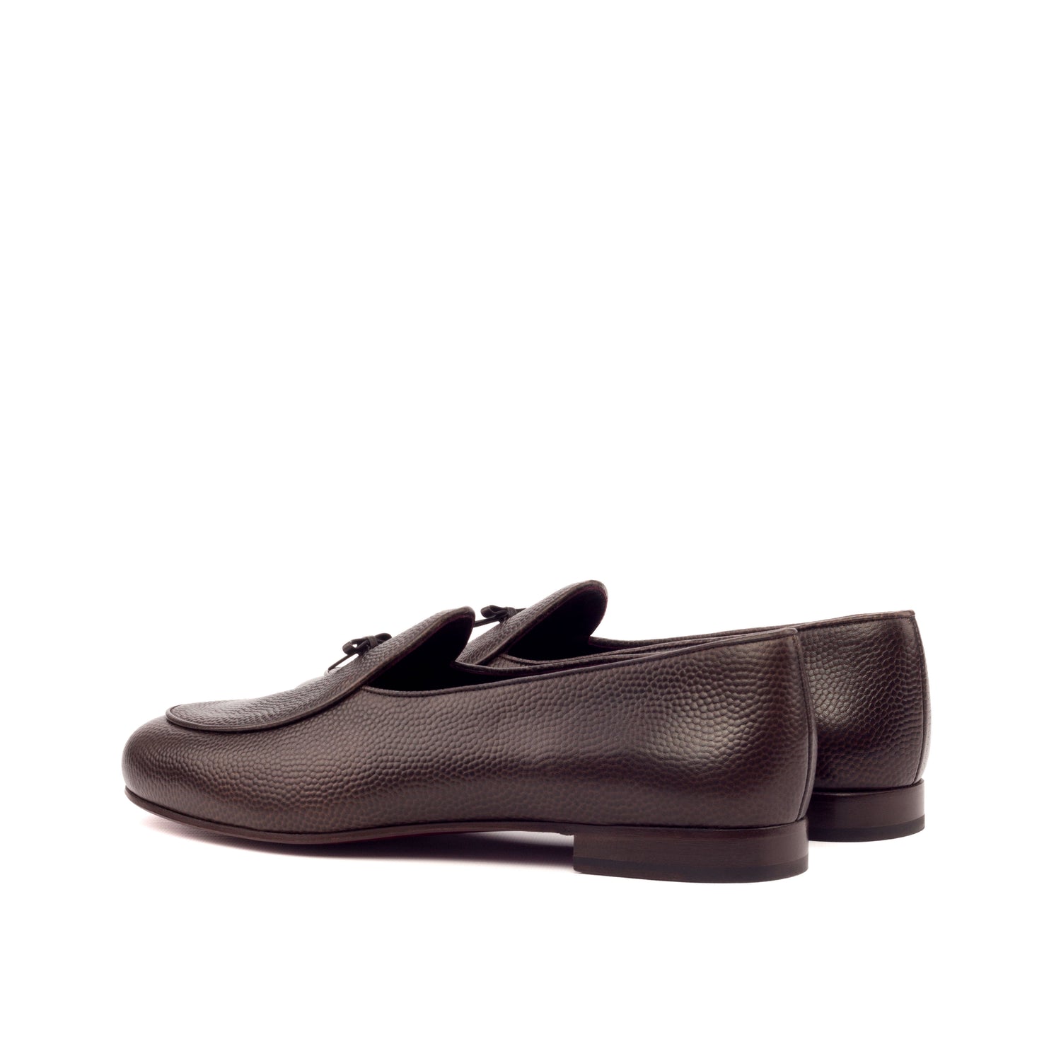 Mocha Pebble Grain Belgian Loafer