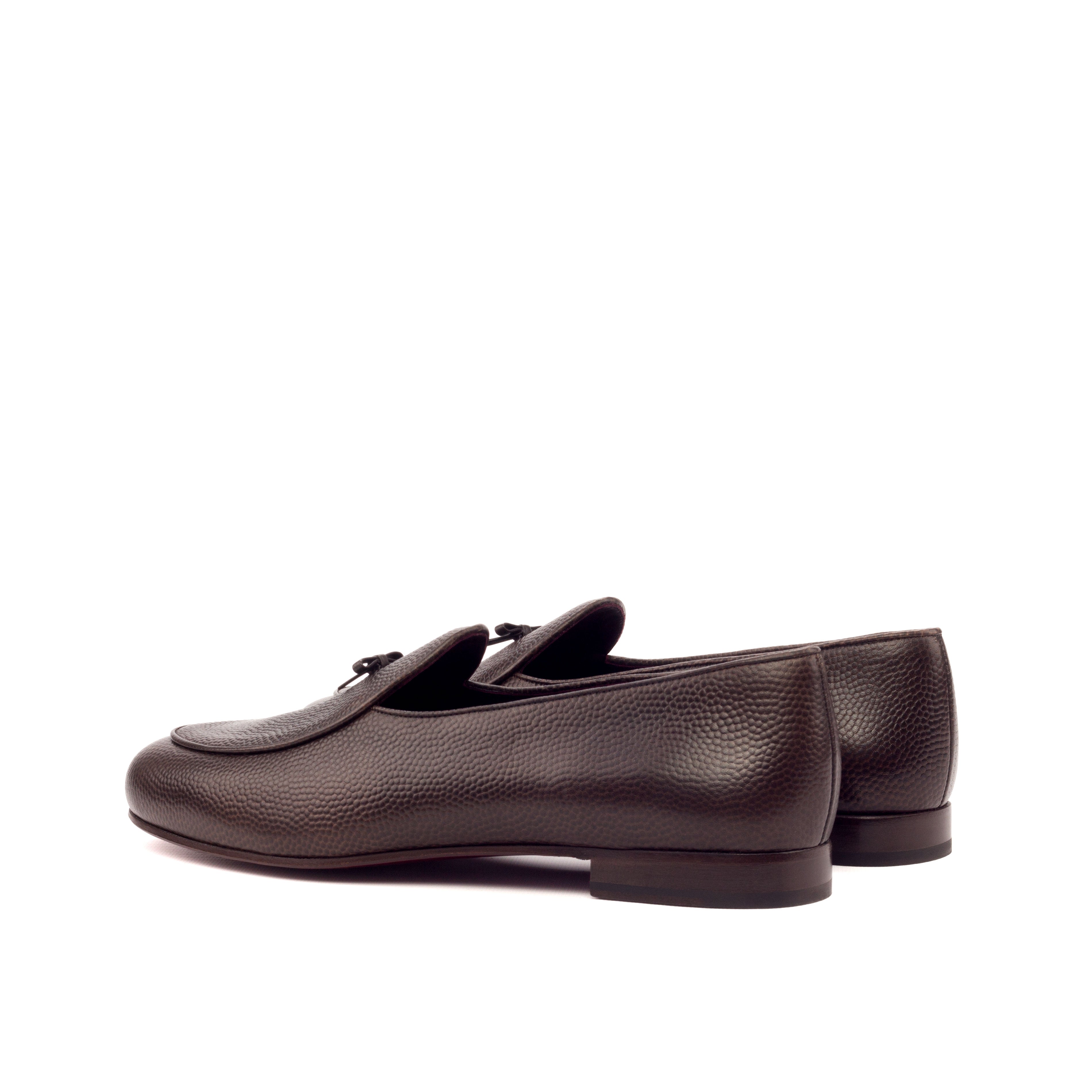 Mocha Pebble Grain Belgian Loafer