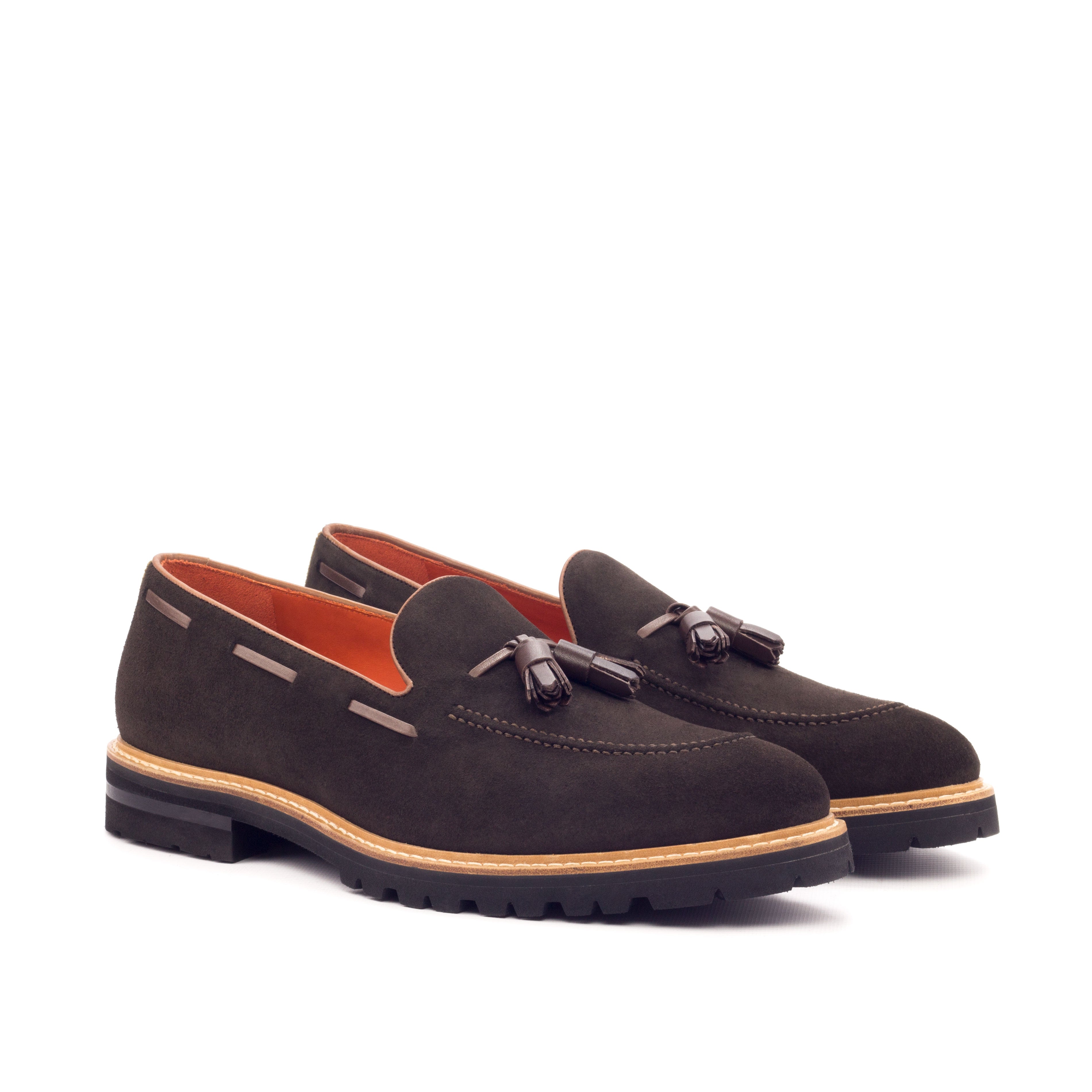 Mocha Suede Tassle Loafer