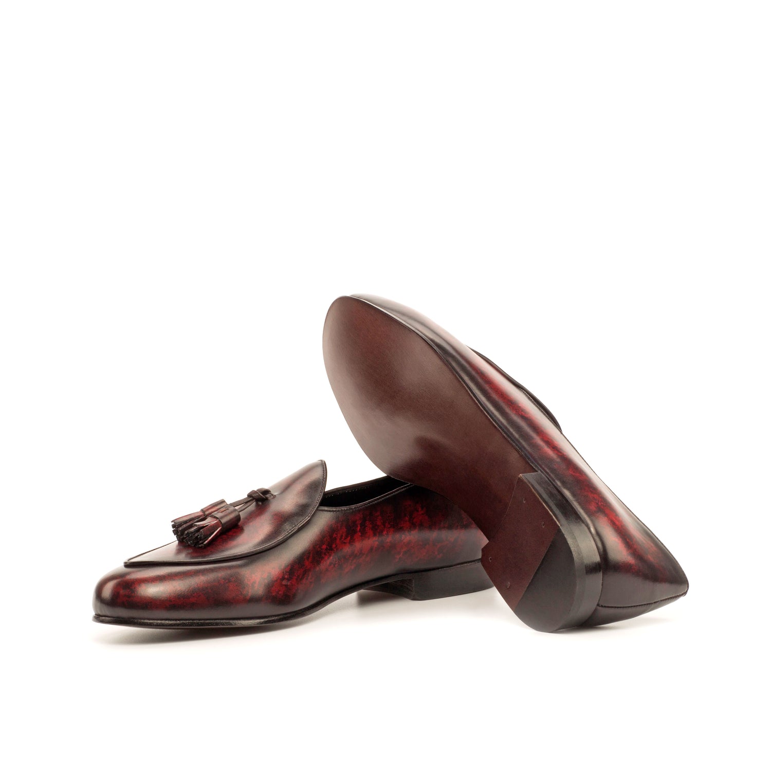 Oxblood Patina Belgian Tassle Loafer