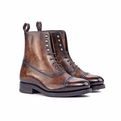 Balmoral-Stiefel in Mokka-Patina-Optik