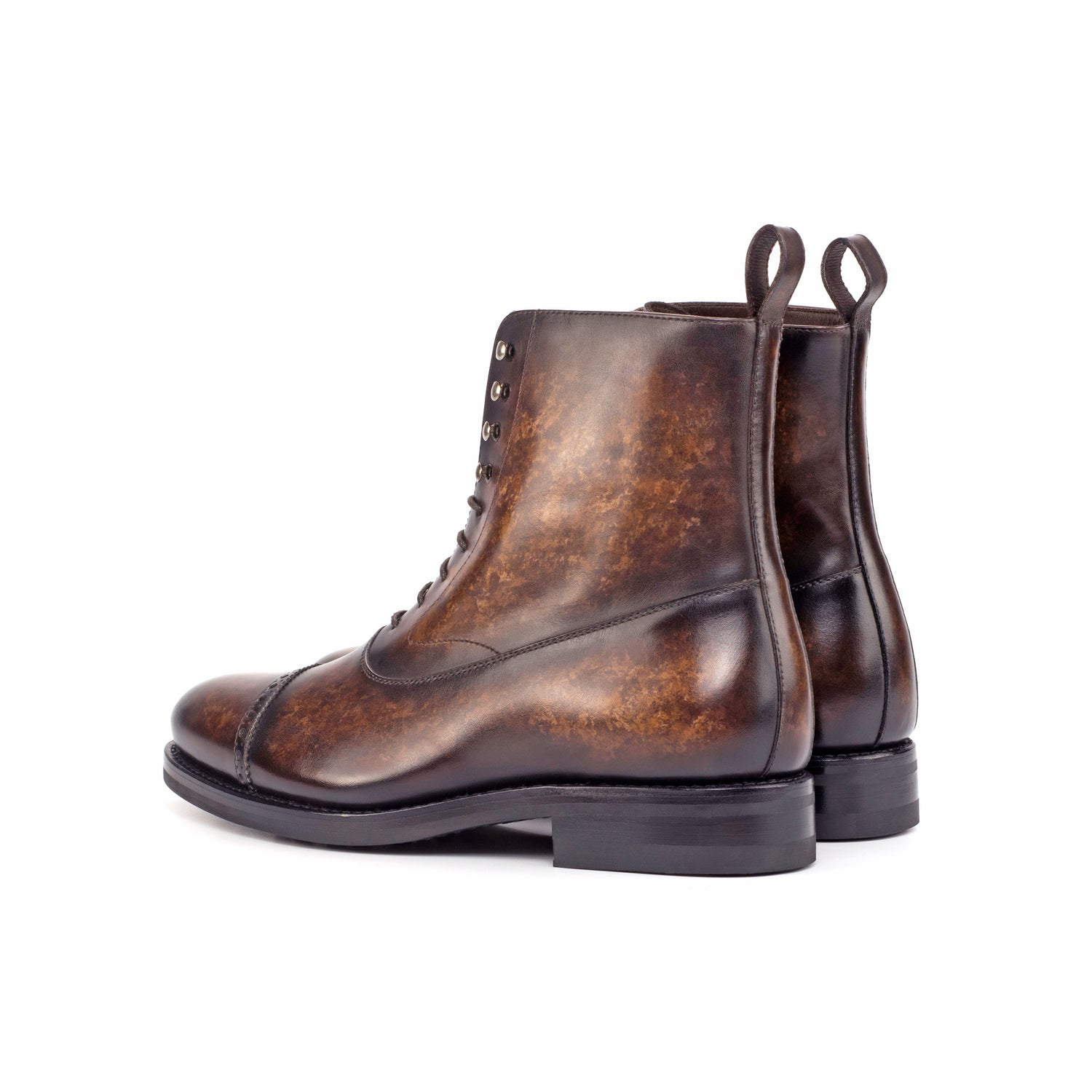 Balmoral-Stiefel in Mokka-Patina-Optik