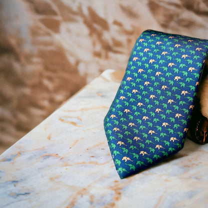 Elefante Verde Milani Silk Tie