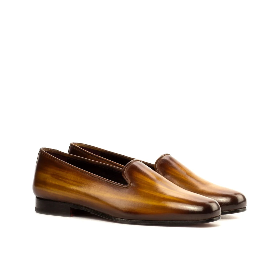 Cognac Patina Delayla-loafer voor dames