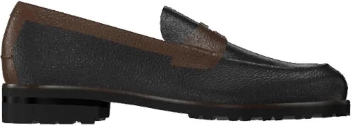 Zwarte mokka Kati-loafer voor dames