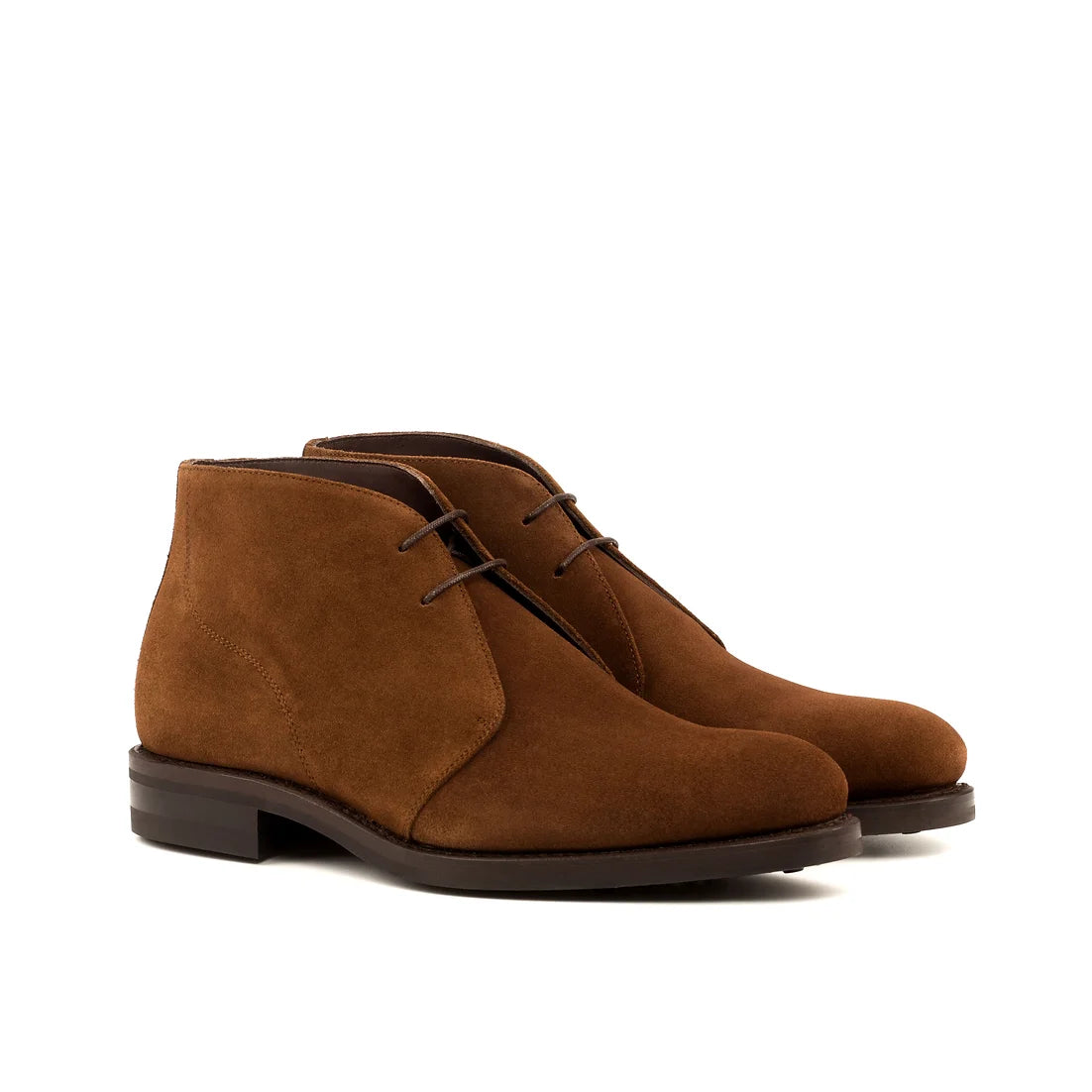 Chukka-Stiefel aus rotbraunem Wildleder