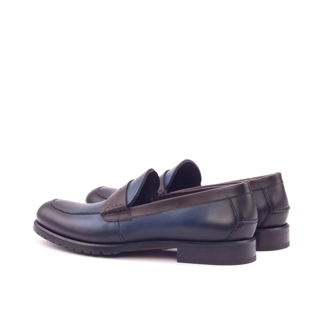 Marineblauer Mokka-Mokka-Loafer von Kati für Damen