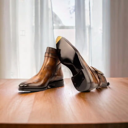 Tobacco Patina Chelsea Boots