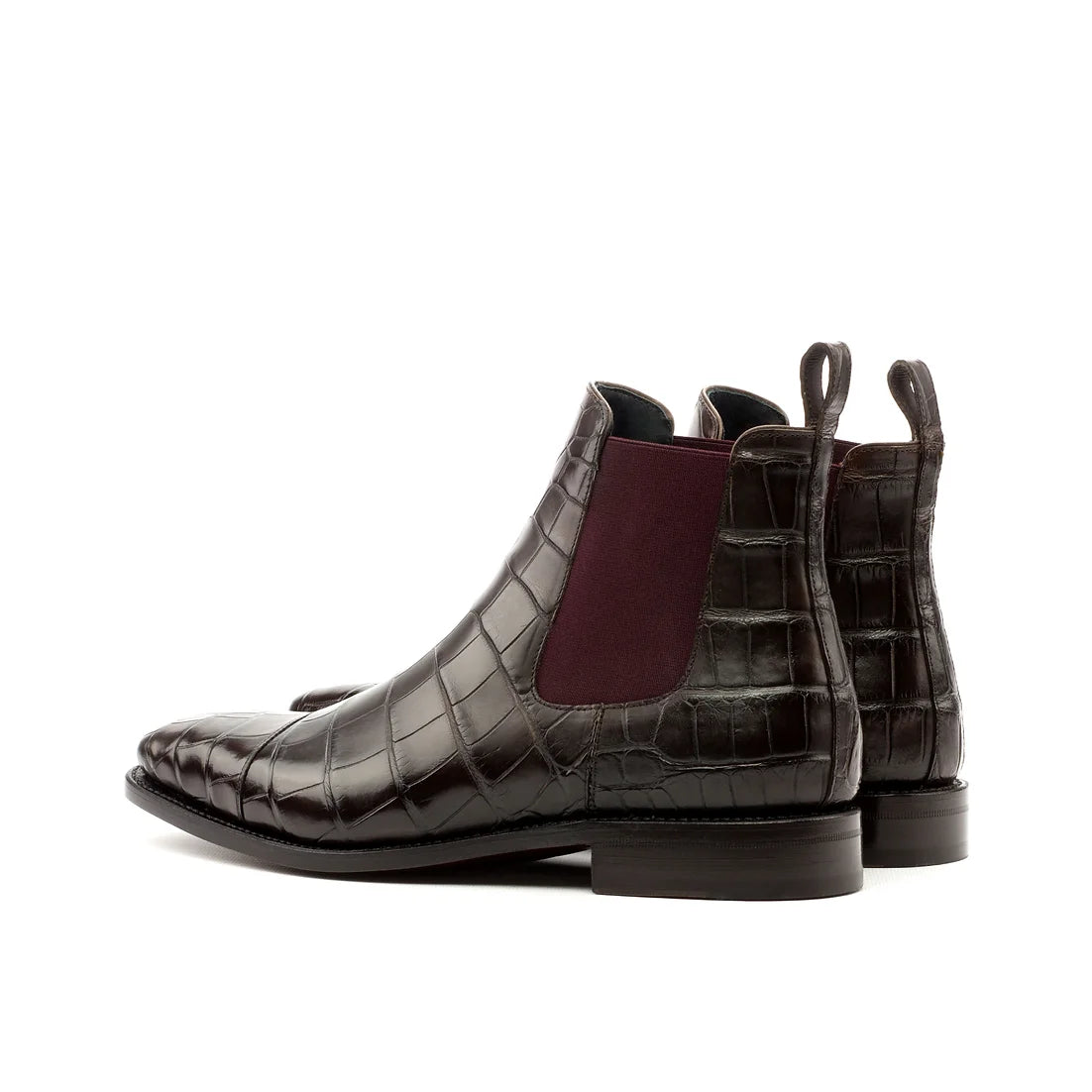 Mocha Exotic Alligator Chelsea Boot