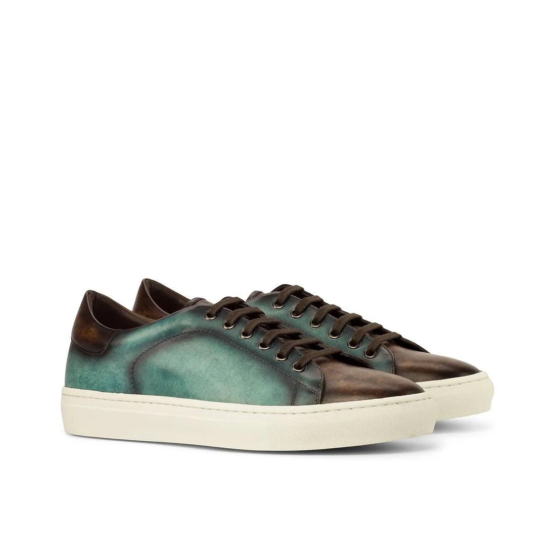 Mokka turquoise patina trainer