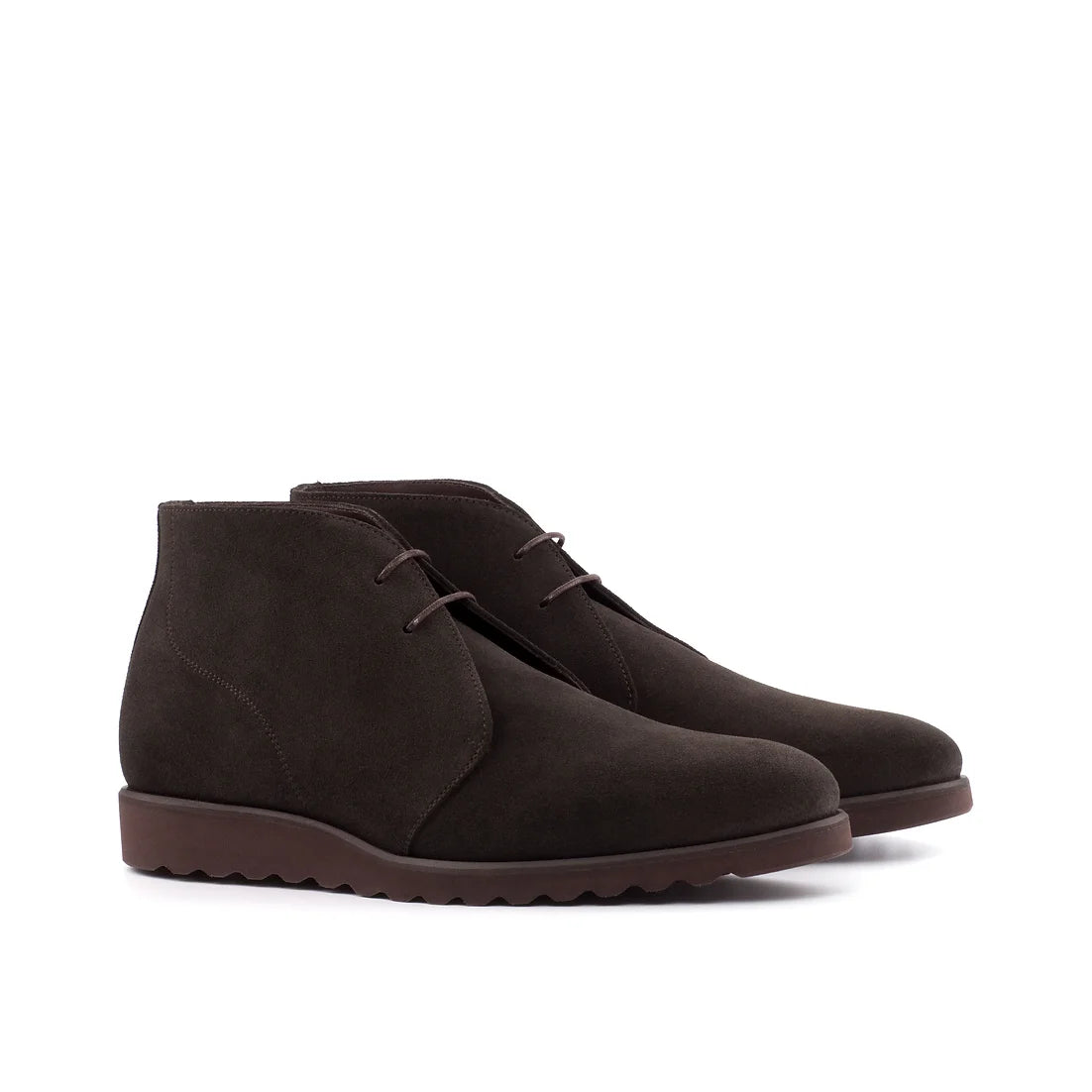 Mokka-Wildleder-Chukka-Stiefel