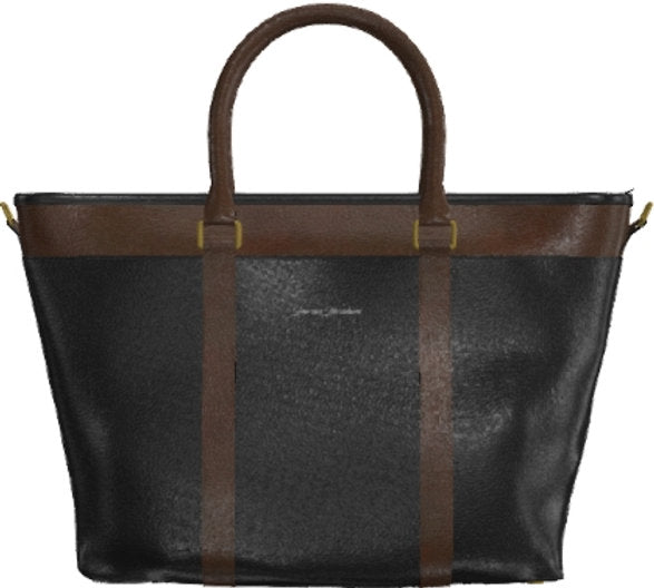 Zwarte mokka Unisex Tote