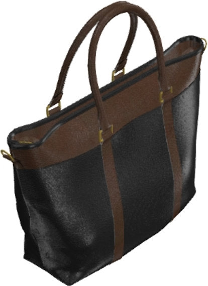 Schwarze Mokka-Unisex-Tasche