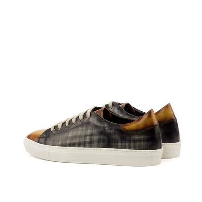 Cognac grijze patina sneaker