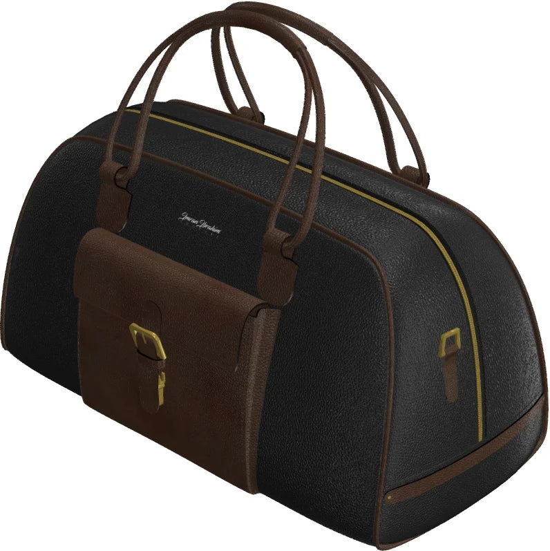 Luxury Black Travel Duffle