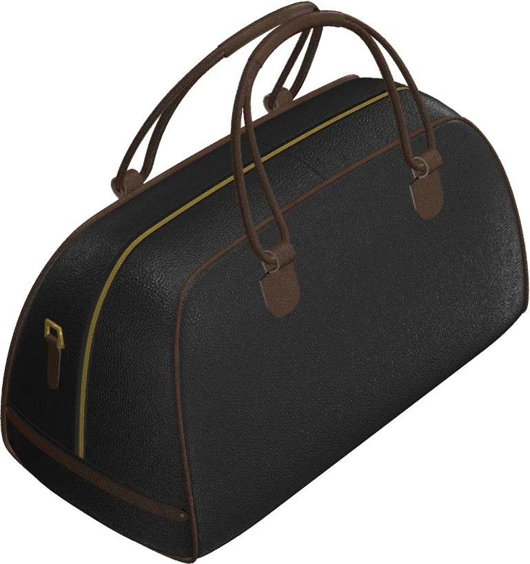 Luxury Black Travel Duffle