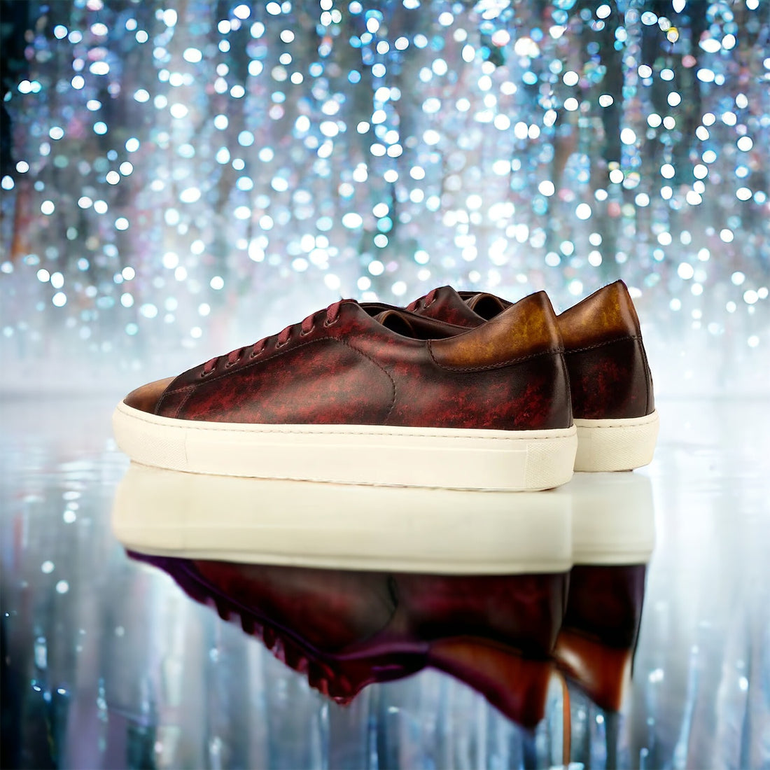 Cognac-Mahagoni-Patina-Trainer