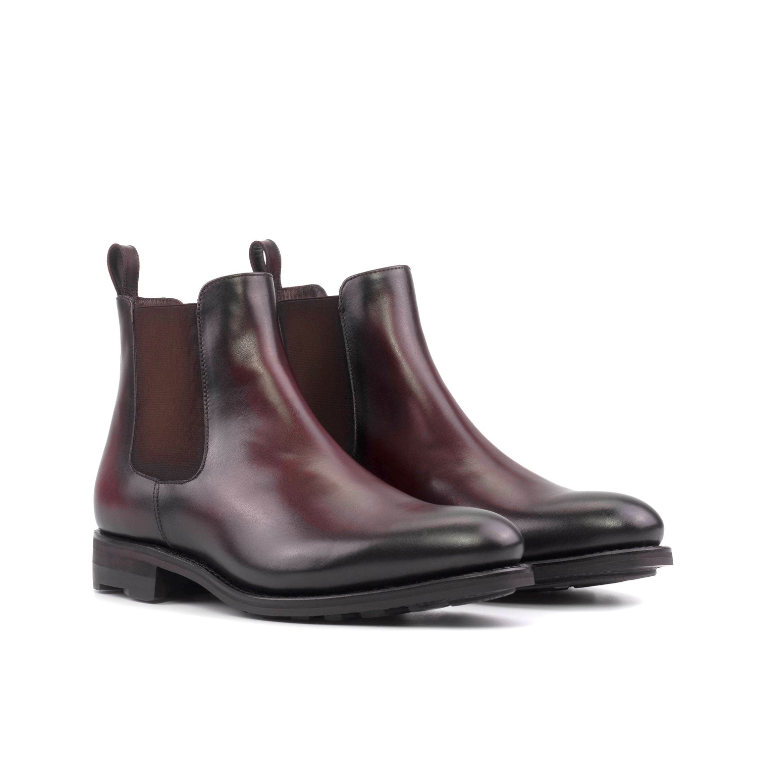 Smoke Burgundy Chelsea Boots