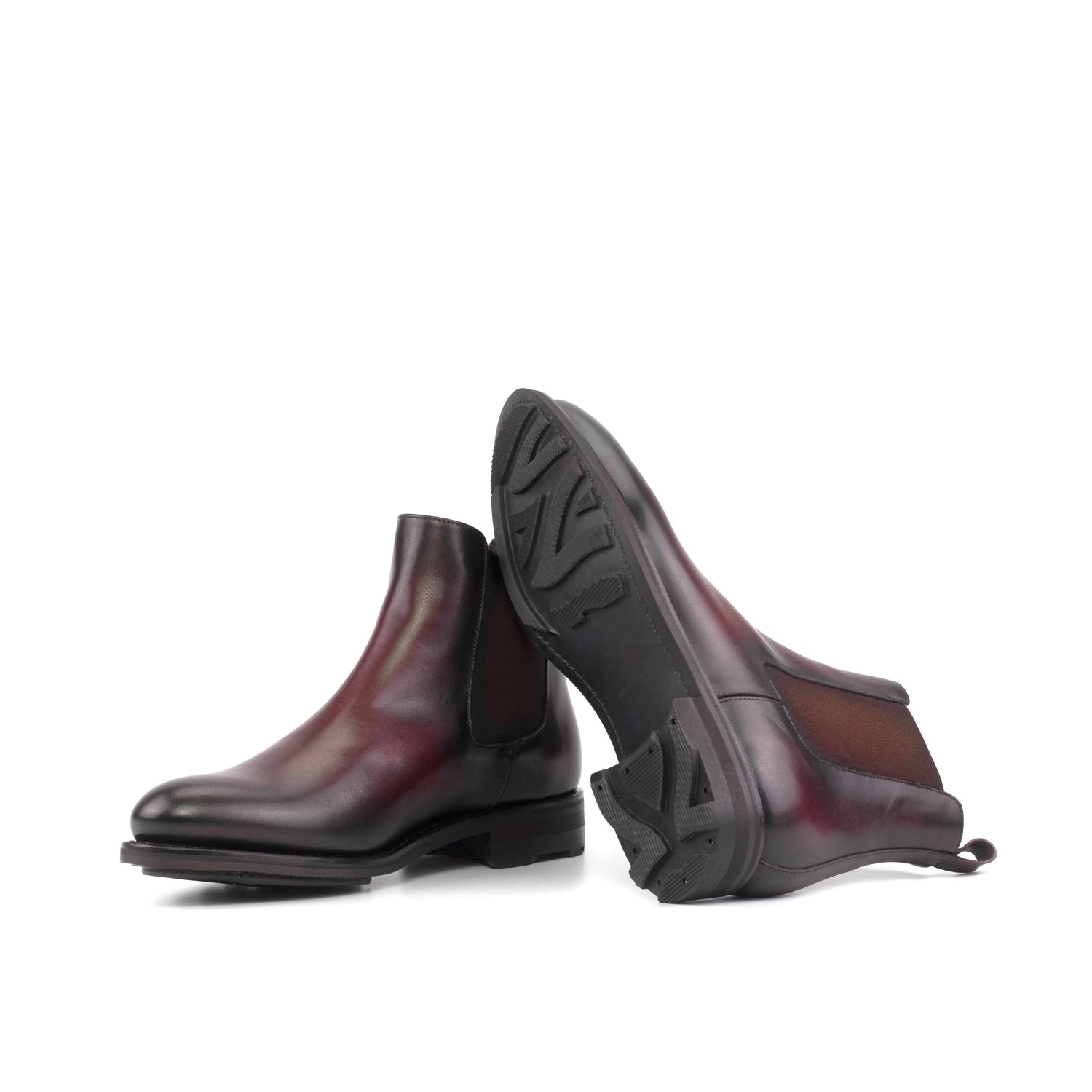 Smoke Burgundy Chelsea Boots