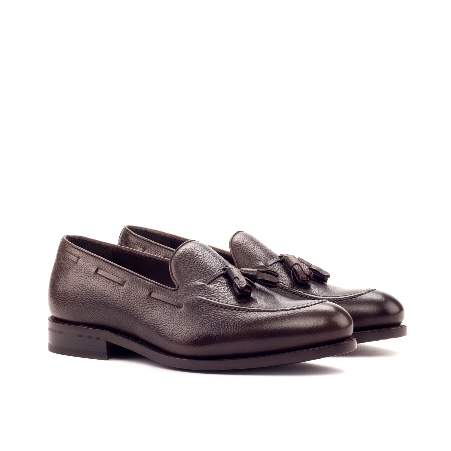 Mocha Grain Tassle Loafer